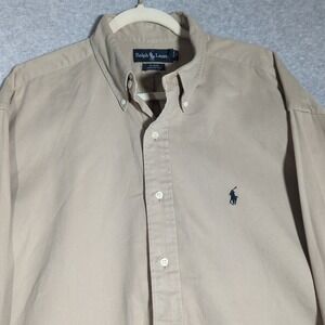 Polo by Ralph Lauren Beige Button Down Shirt